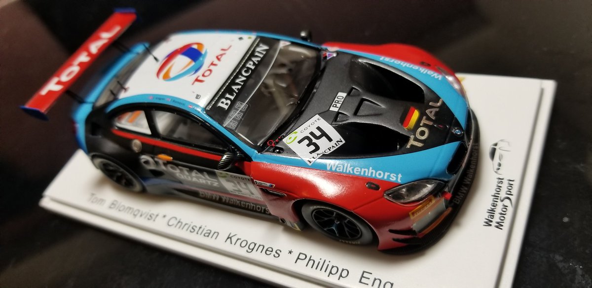 ryost_racing's tweet photo. BMW M6 GT3 Walkenhorst Motorsport - 2018 Spa 24h winner
Tom Blomqvist , Christian Krognes , Philip Eng
2018年のスパ24時間レース優勝車。ROWEのM6との1,2はM6好きとしてはたまらないものがありました(^.^)
#sparkmodel https://t.co/7iS37lhbVv
