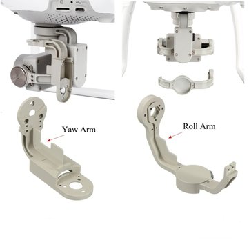 Aluminum Replacement Repair Parts Gimbal Yaw Roll Arm for DJI Phantom 4 Pro Drone banggood.com/Aluminum-Repla…