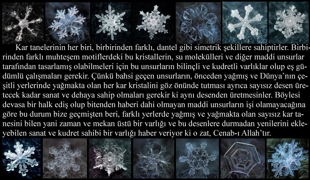 Kar Kristalleri. Paylaşımın daha okunaklı bağlantısı: facebook.com/antiateizm.net…