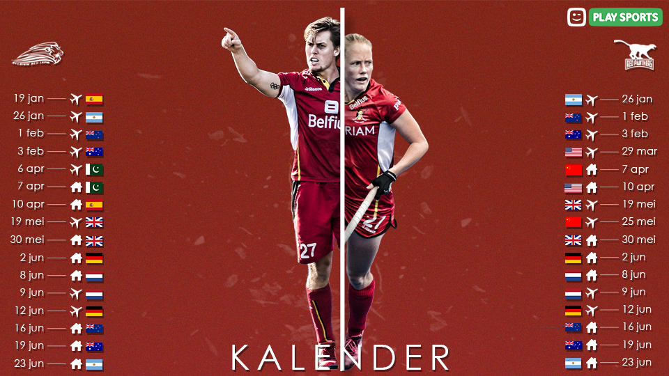 Haal jullie agenda maar boven en supporter mee voor onze @BELRedLions en @BELRedPanthers ! 📆🇧🇪