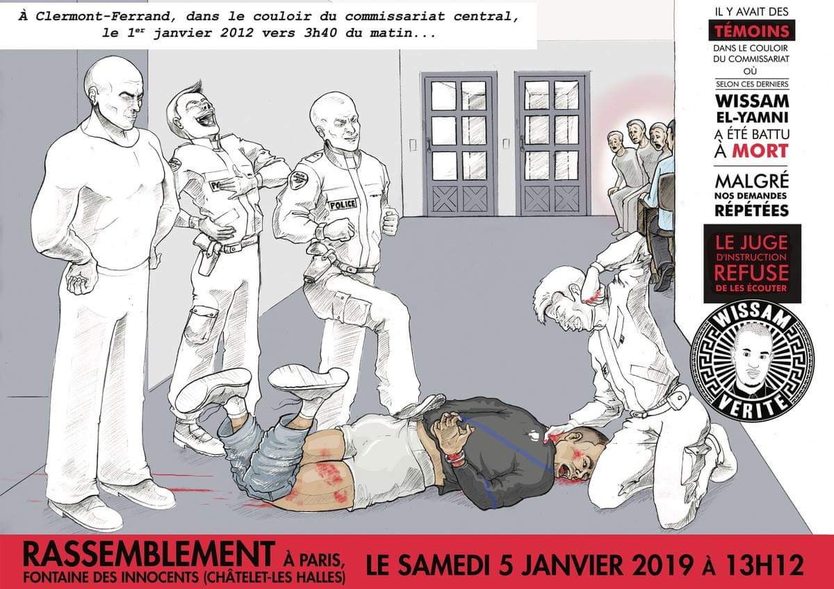 Wissam El Yamni est décédé en janv. 2012, après 9 jours de coma. D'après les témoins, il a été frappé à mort par plusieurs policiers. Ça fait 7 ans que ses proches réclament vérité &amp; justice. Ils organisent 1 rassemblement samedi à Paris. Soyons nombreux.

humanite.fr/justice-affair…