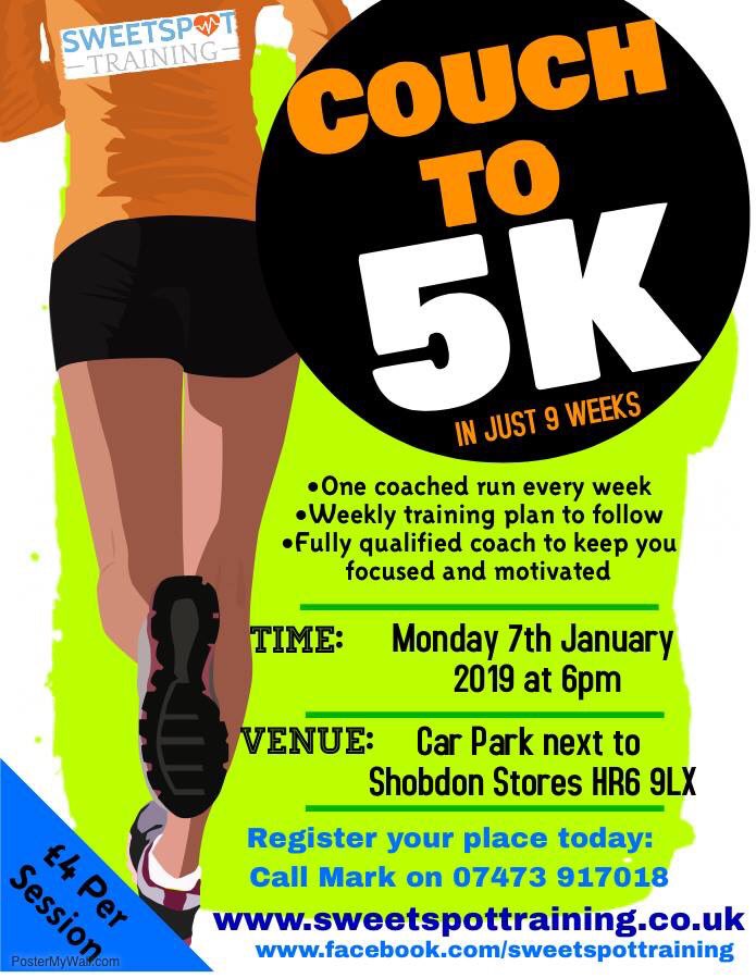 Couch to 5k coming to <a href="/shobdon/">Shobdon Village</a> #Couchto5K #c25k #shobdon #NewYearsResolution starts Monday 7th January 2019 @ 6pm