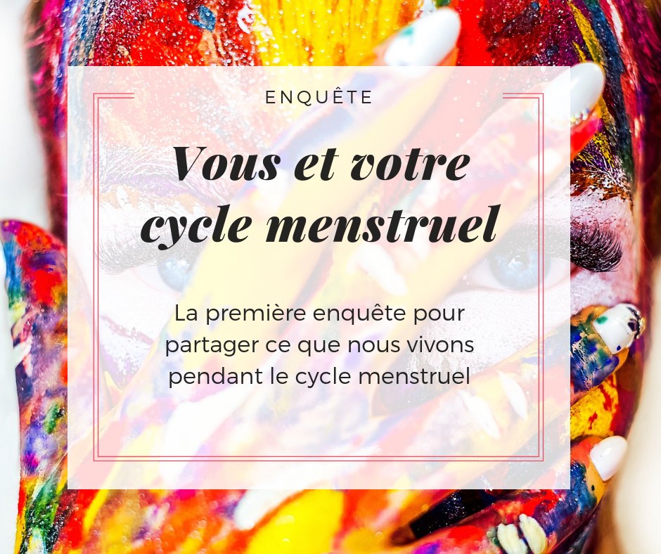 #ENQUÊTE : COMMENT VIVEZ-VOUS VOTRE #CYCLE #MENSTRUEL ?
Déjà plus de 800 réponses pour cette grande enquête qui a pour but de faire un état des lieux. Anonyme, 20 questions, 5 à 7 minutes pour répondre : bit.ly/CYCLEMENSTRUEL  Merci pour vos partages !
