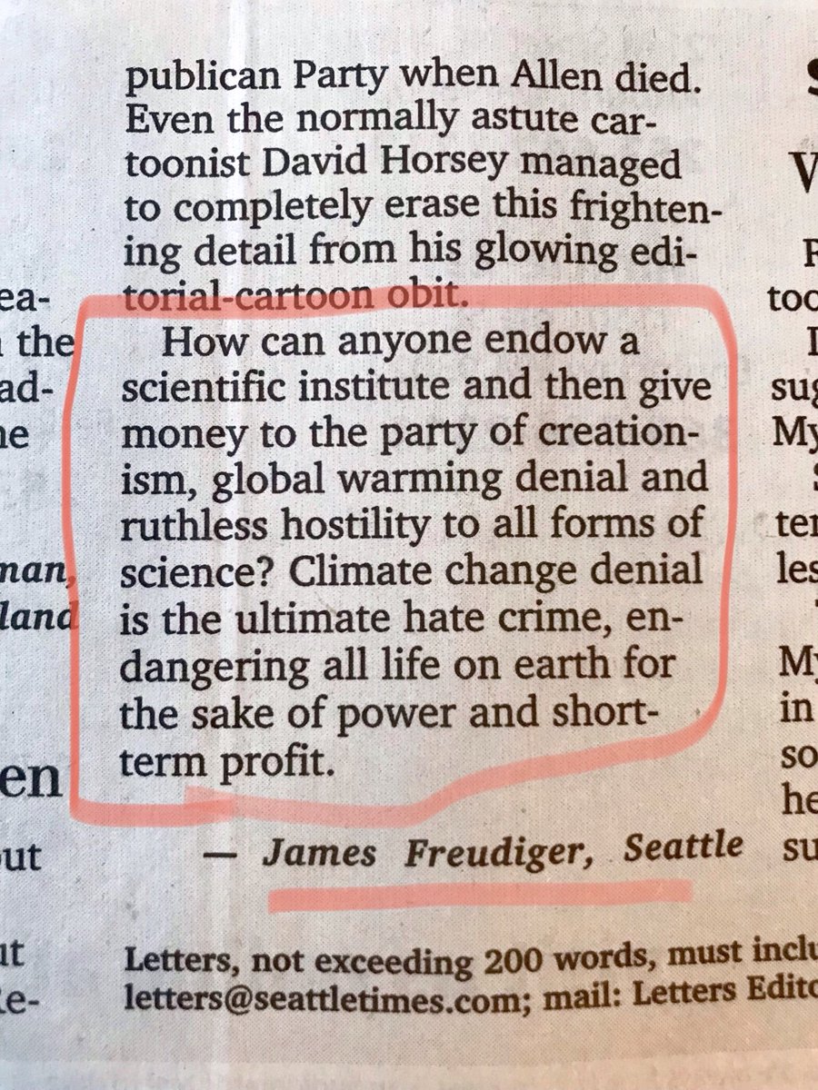 The best quote I’ve read in the Seattle Times in many a full moon