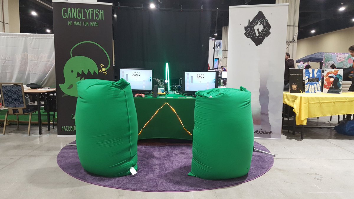 ganglyfish's tweet photo. We are all set up at @MIVSMAGFest , see you soon! #MAGFest2019 #indiegames https://t.co/KvfW6E4b6r