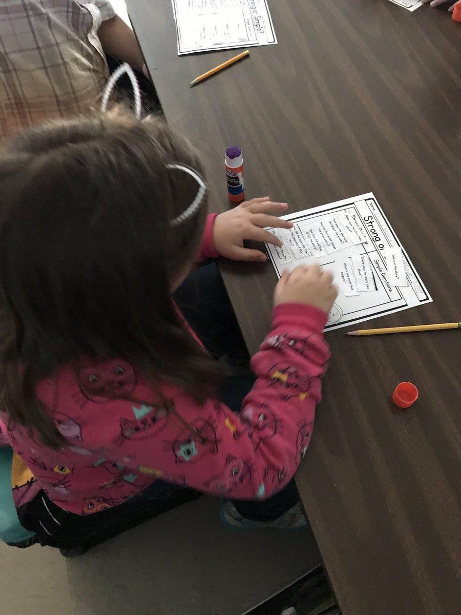 miller_teach3rd's tweet photo. Started our 2019 by digging into simple versus strong questions. We did a sort, charted our findings, observed a picture from National Geographic, and created a list of simple/strong questions for that picture. @MerwinMustangs @WestCler #WCconnect https://t.co/jyzsh7ZWZp