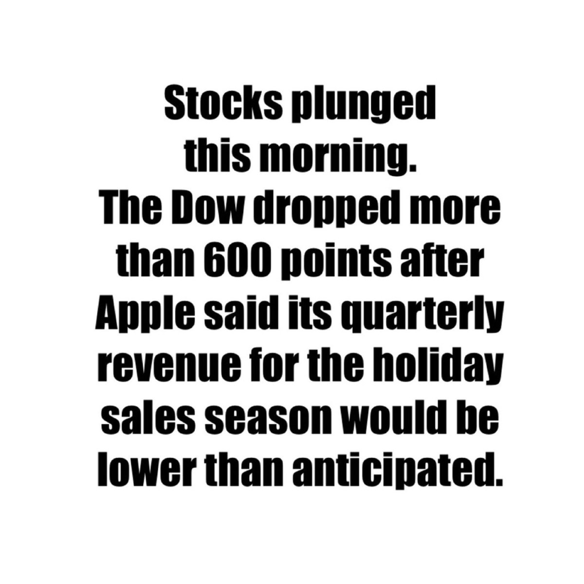 RightNowNews_'s tweet photo. Here’s what you need to know about the #stockmarket right now
It isn’t pretty, but don’t panic. Markets don’t til 4PM Eastern Time.
#apple #dow #dowdrops #wallstreet #yourmoney #Onyourside #news https://t.co/aD8Bi6bm0y