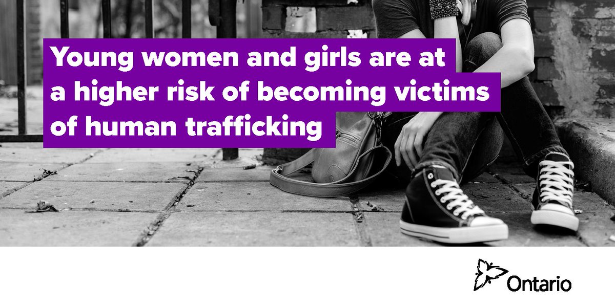 Young women and girls are at a higher risk of becoming victims of human trafficking.