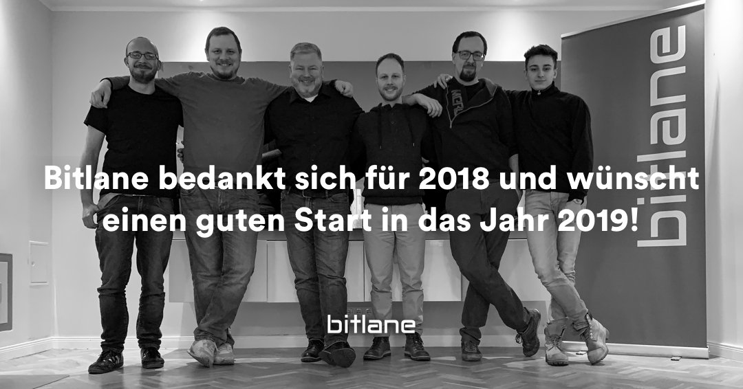 Bitlane's tweet photo. Frohes Neues Jahr!
Wir bedanken uns für das Jahr 2018 und wünschen allen ein erfolgreiches Jahr 2019! 

#newyearseve #2019 #team #bitlane #realestate #immobilien #website https://t.co/YeHF9hwF4A