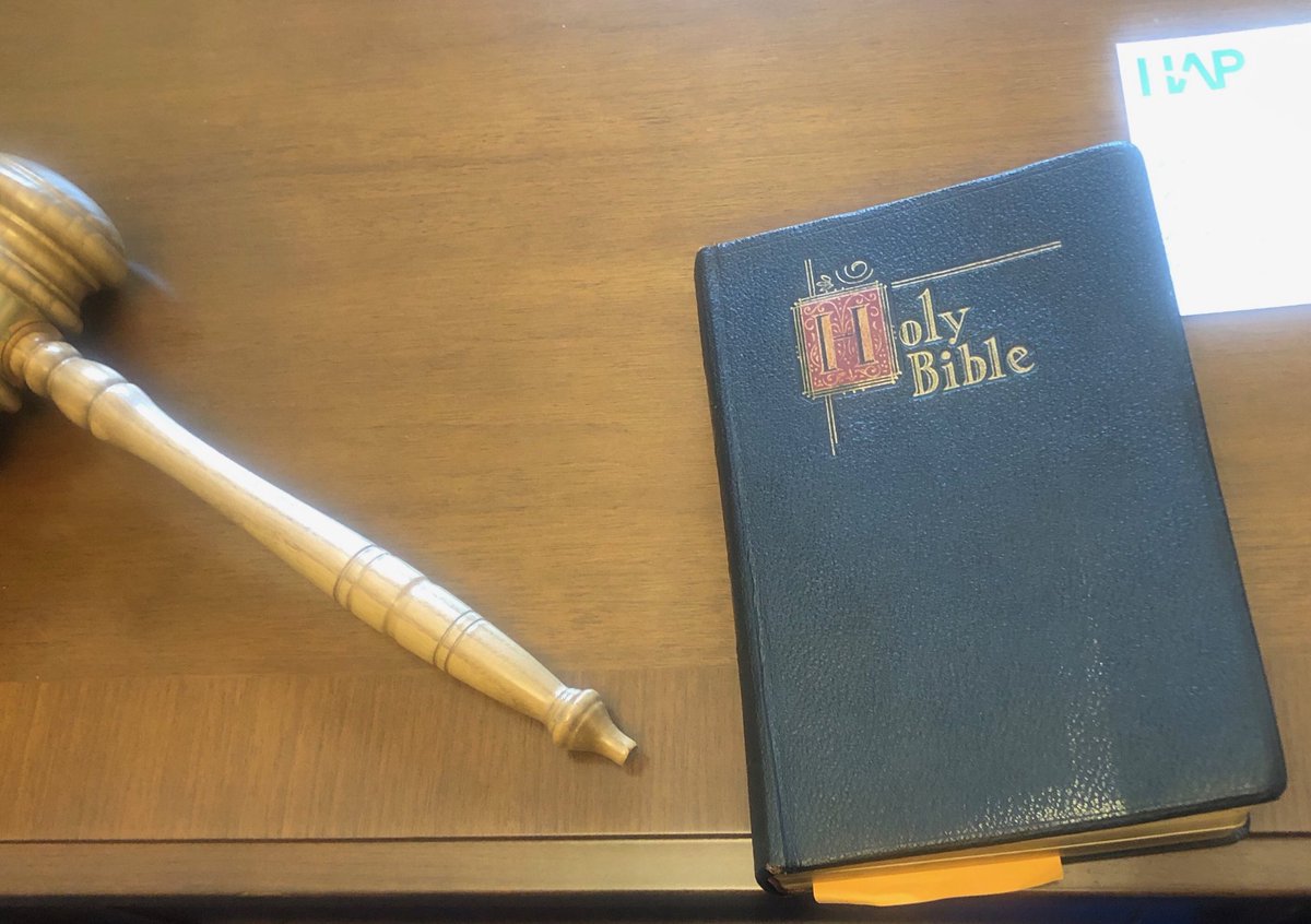 MadeleineDean's tweet photo. I am honored to be sworn in on my Uncle Walter Dean’s Bible. He worked as a Priest for 53 years, but he was also an educator. He always believed in me and inspired my passion for learning, teaching, and service. 

#SwearingInDay https://t.co/2u0MLVeVYW