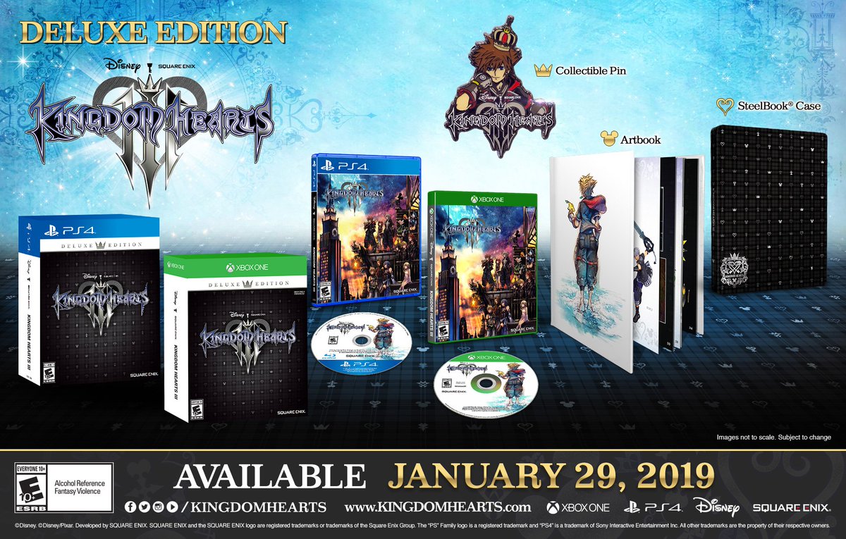kingdom hearts 3 deluxe edition bonuses kingdom hearts 3 deluxe edition bonuses