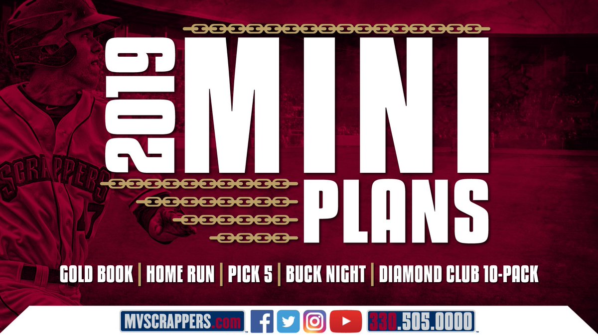 Mahoning Valley Scrappers On Twitter Can T Make It To All 38 Home Games No Worries Find The Mini Plan That Fits Your Summer Schedule Choose Between The Gold Book Diamond Club 10 Pack
