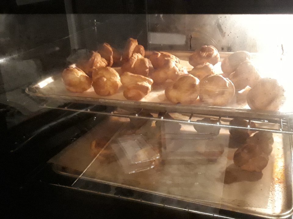 I'm in a Kafkaesque choux bun nightmare. Please bring wine