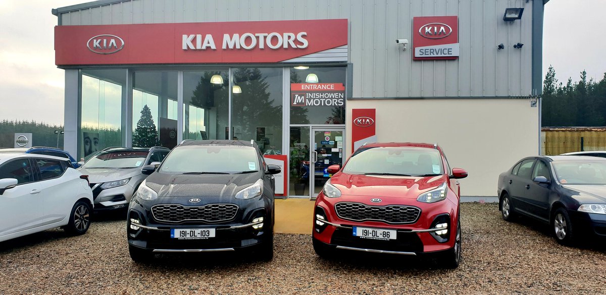 Two Kia Sportages GT Line ready for collection! Good luck to the new owners  #7YearWarranty #Sportage #GTLine #NewCar 
inishowenmotors.ie