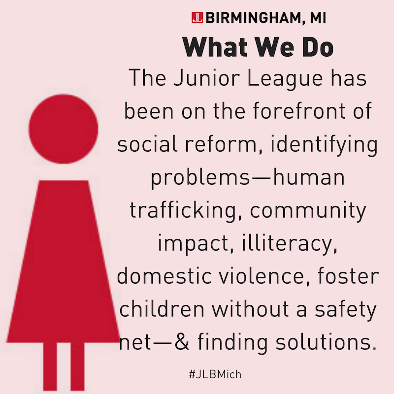 JLBMichInc's tweet photo. What does the Junior League do?  #JLB #WhyIJL #JLBQuotes https://t.co/sqhVJpcVEY