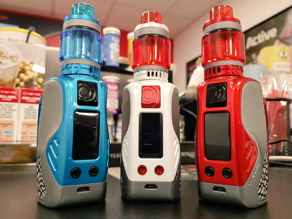TotallyWickedIM's tweet photo. New Year New Toys....
I present to you the new Wismec Tinker, now available in-store!!

🔧300w of Power
🔧Adjustable settings
🔧Removable 18650 batteries (included)
🔧Full colour screen
🔧0.15ohm WL atomizer

Ideal for those who enjoy high wattage and large vapour clouds ☁️ https://t.co/hzKK1fHyTn