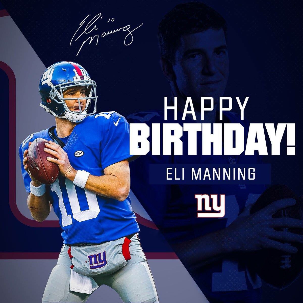 Happy Birthday to 2x Super Bowl Champion, Eli Manning! 