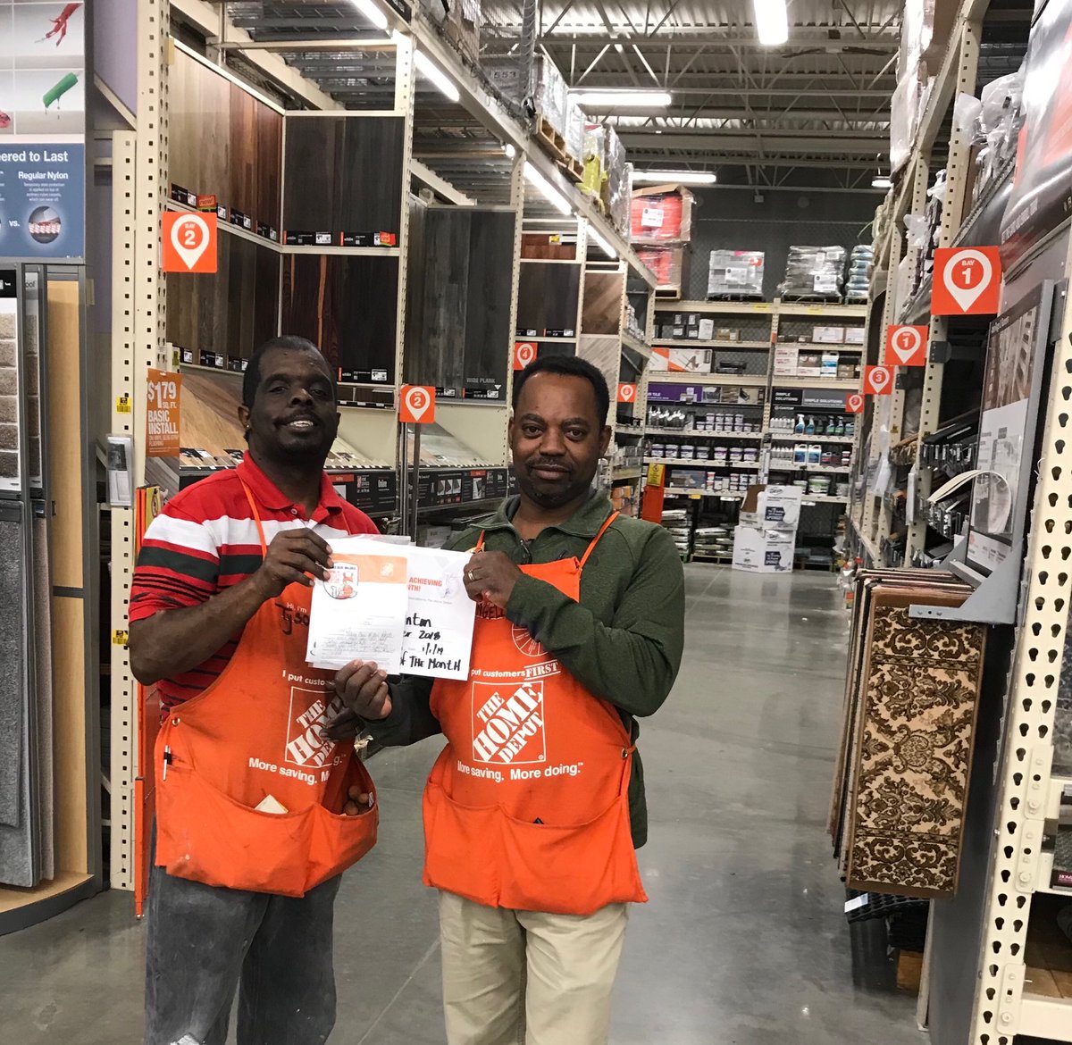 Recognizing Tyson as Sales Associate of Month@d207pride