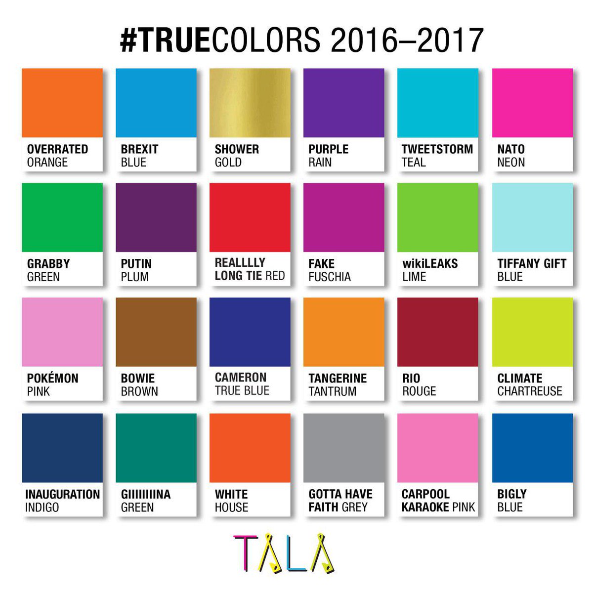 talaalamuddin's tweet photo. Expanding our spectrum with another #TOTALLY colourful year! 👨‍🎨🌈 #trueworldcolours #2018finale #2019beginning #TALApantonecolours #pantone #virtualvisual #TOTALLYtrue #penultimatepalette #TOTALLYoutrageous #standOUT  #TALA #TotallyTALA #getinspired #riserockrepeat 🎨byTALA https://t.co/8kw0hyoJ14