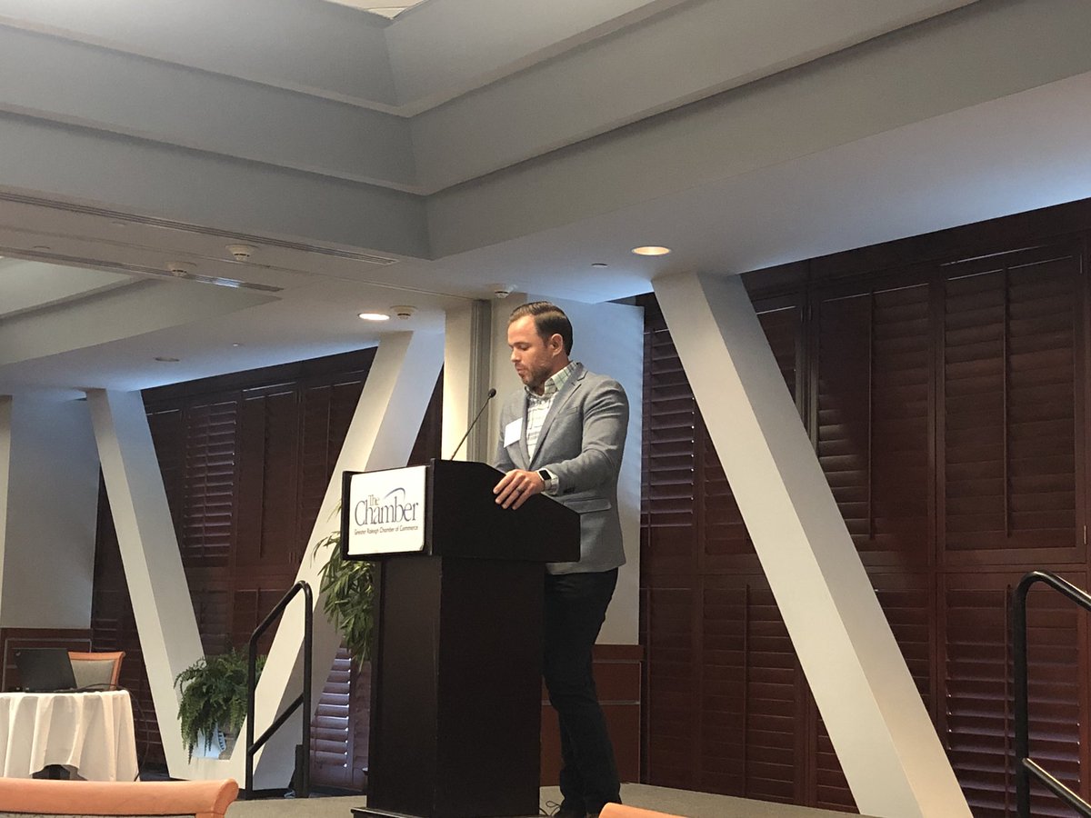 KFore1's tweet photo. #RaleighYPN kicked the year off with an exciting program about building relationships &amp; networking! Such a great way to start! Kudos to all of the YPN Rockstars that made today happen! @raleighchamber @GarionBunn @PSUinNC @Vurnakes12 @mikeowensjr #YPNwins https://t.co/vTItG78cgQ