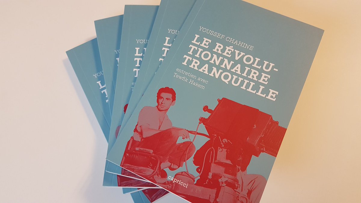 TF1Studio's tweet photo. À l'occasion de la rétro et expo Youssef Chahine à la @cinemathequefr dont nous sommes partenaires, gagnez 5 livres "Le Révolutionnaire Tranquille", premier livre d'entretien avec le cinéaste de @CapricciFrance en Follow+RT ce post ! 
(Fin le 06/01 à 20h)
#AdieuBonaparte https://t.co/bhcw5gnP3A