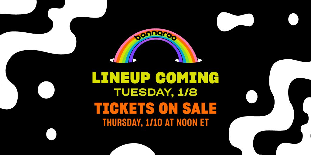 Bonnaroo's tweet photo. Lineup is on the way! 😍 Enter to win newly improved PLATINUM 🙌  tickets before the lineup drops here: https://t.co/kWIW90XkpK
(Tag your friends so they know to enter too!) https://t.co/iTy1c6tuPu