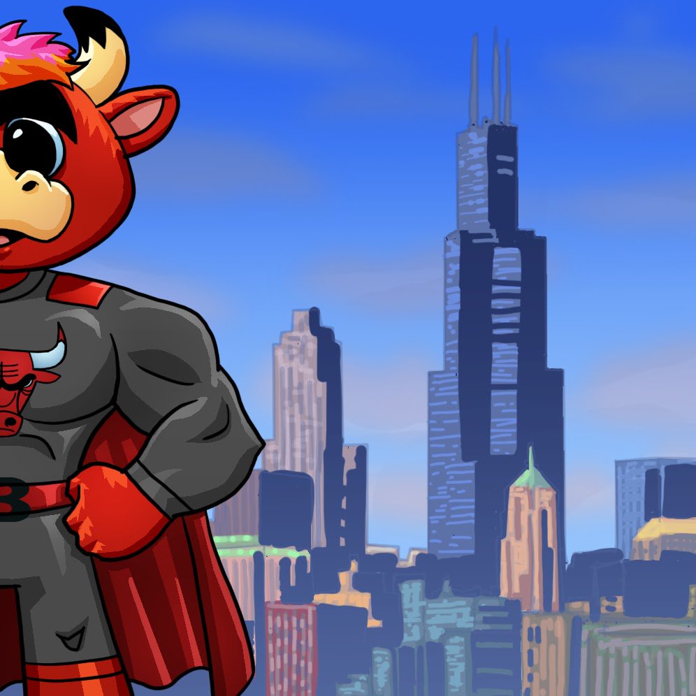 😎 @BennytheBull by night, Super Benny by day.

#BullsNation, join us for our Family Day Game this Sunday! Young Bulls fans who sign up for Bulls Kid Nation will receive a copy of our upcoming “The Adventures of Super Benny” comic created by <a href="/gametimecomics/">Game Time Comics</a>.