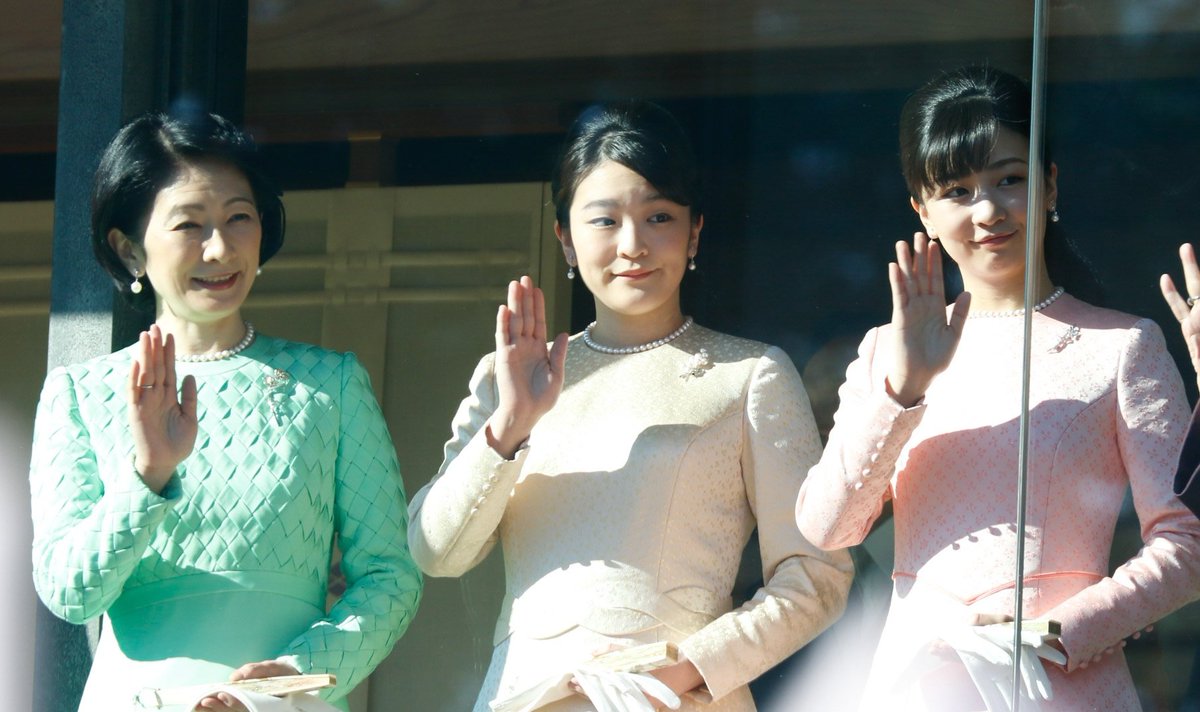Imperialpalacejapan 一般参賀 眞子さま 佳子さま 一般参賀19