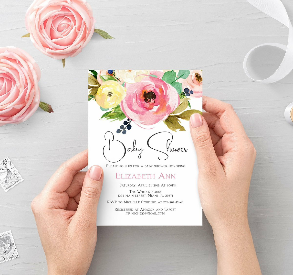 PrintablePartyC's tweet photo. #etsy: Floral Baby Invite, spring baby shower, printable invite girl, baby shower template, Instant download, size 5x7 #babyshower #printableinvitation #babyshowergirl #floralwatercolor #floralshowerinvite #etsyshop #springbabyshower https://t.co/VEDgl4JKS2 https://t.co/KjPN5TFk5C