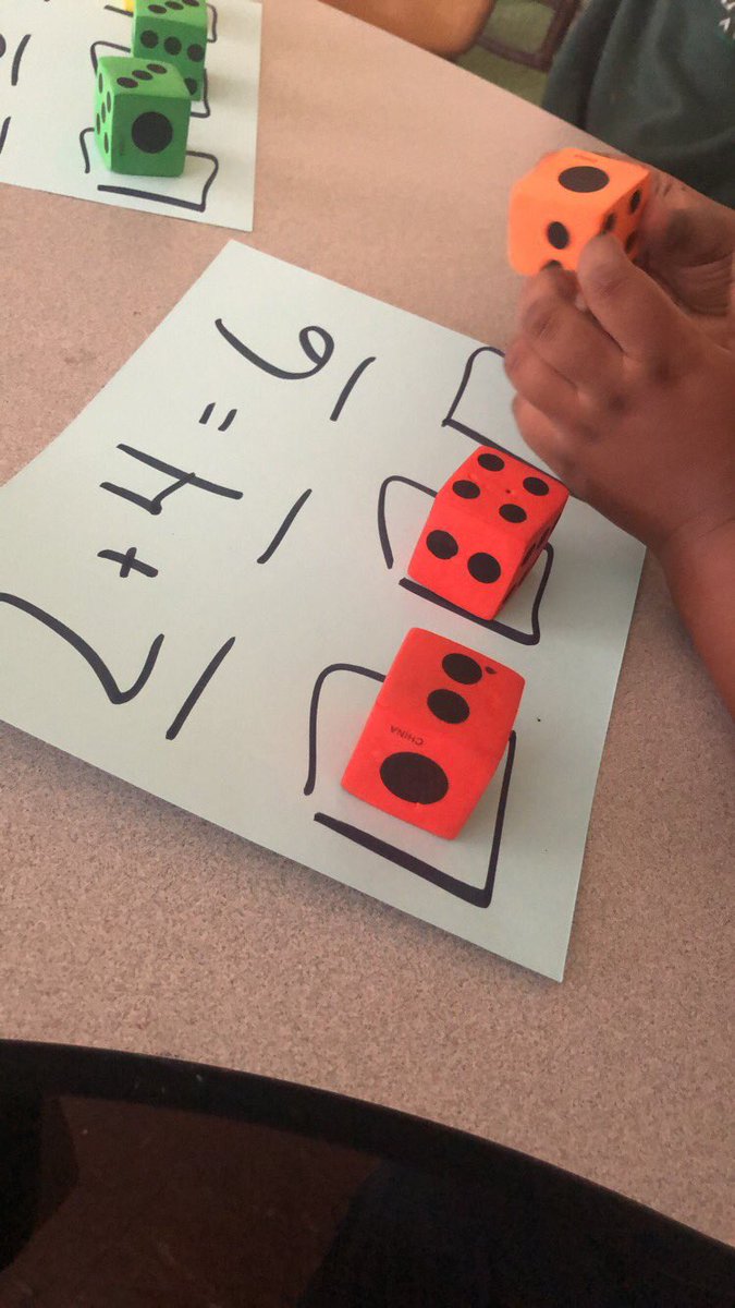 MsStearnsESCS's tweet photo. Making number sentences ‼️‼️ #WatchUsWork #Kindergarten @SchoolEastside https://t.co/U0RKH6uH3R