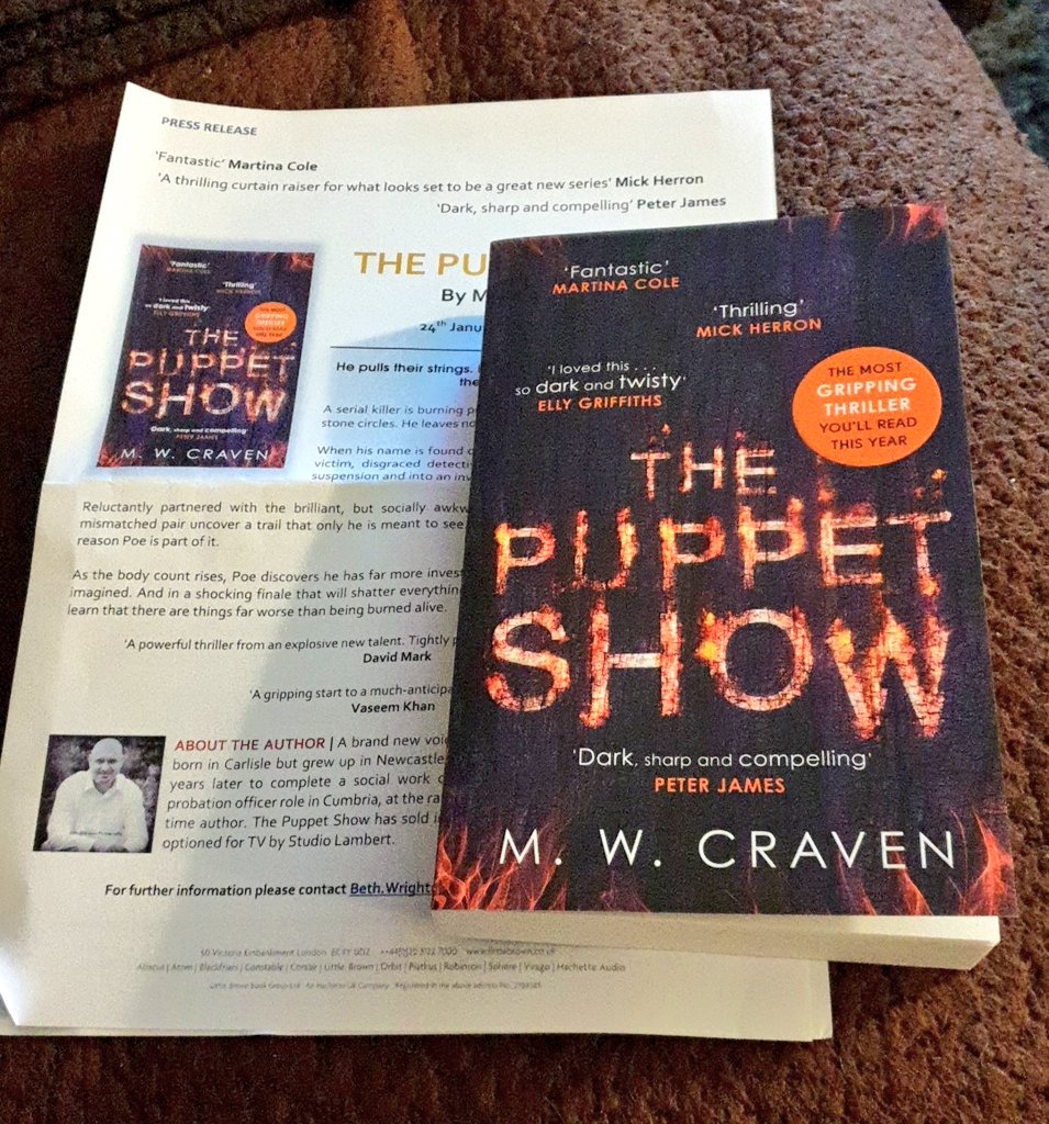 Thank you @BethWright26 for this brilliant #bookpost - I can't wait to start it!#ThePuppetShow by @MWCravenUK 🤩