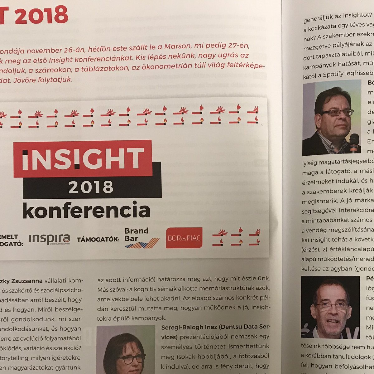 BodisGabor's tweet photo. Újévi ajándékom a Márkamonitor magazintól, ma a postaládában. Az Insight 2018 konferencia részletes beszámolójában ott vagyok én is: #hungarynext. Köszönöm szépen László Szakács! #insight2018 https://t.co/74skK8HKIX