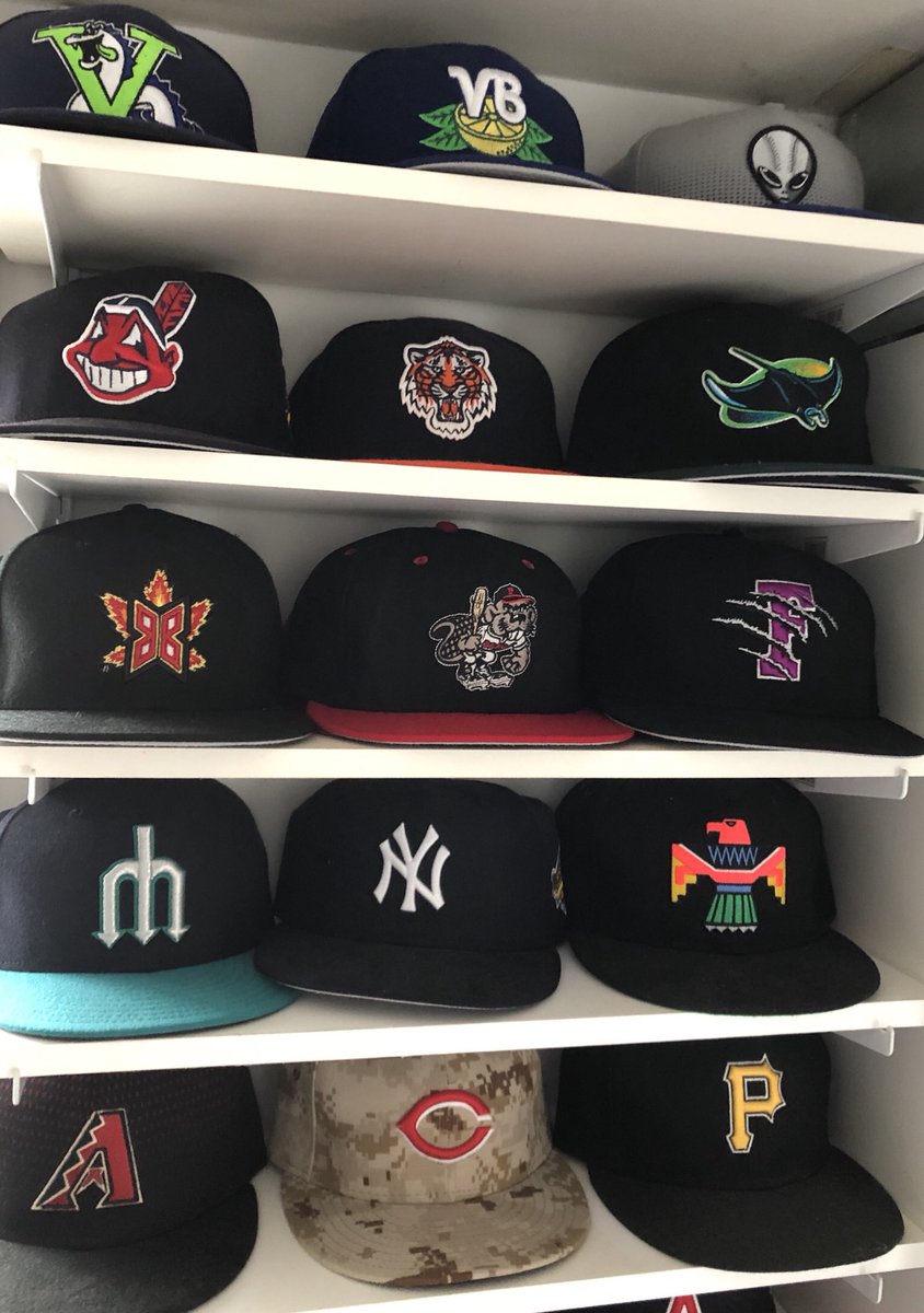 wlead's tweet photo. #hatwall update. Some are doubled up cause of my recent @HatClub and @EugeneEmeralds hauls. https://t.co/XgEdAdc7BE
