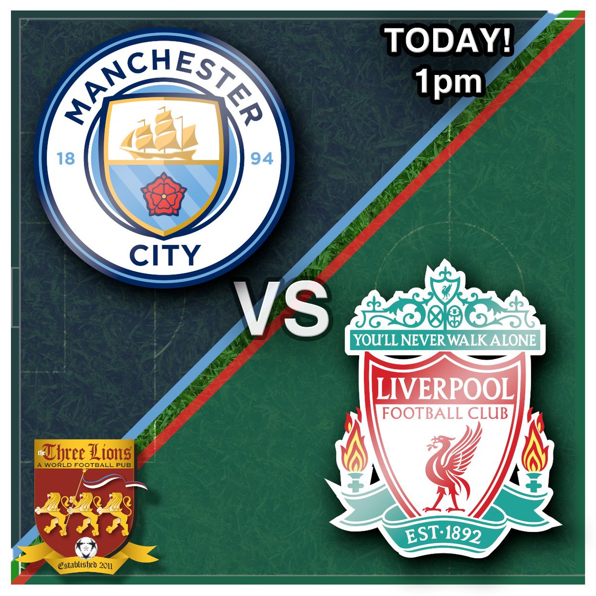 Clash of the Titans! Manchester City vs Liverpool!!! Today at 1pm!