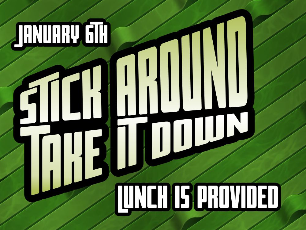 CasaViewBaptist's tweet image. This Sunday following the 10:30am service we could use a few minutes of your time to take down the Christmas decorations.  Lunch is provided.