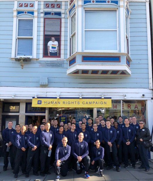 SFPD at HRC Action Center and Store