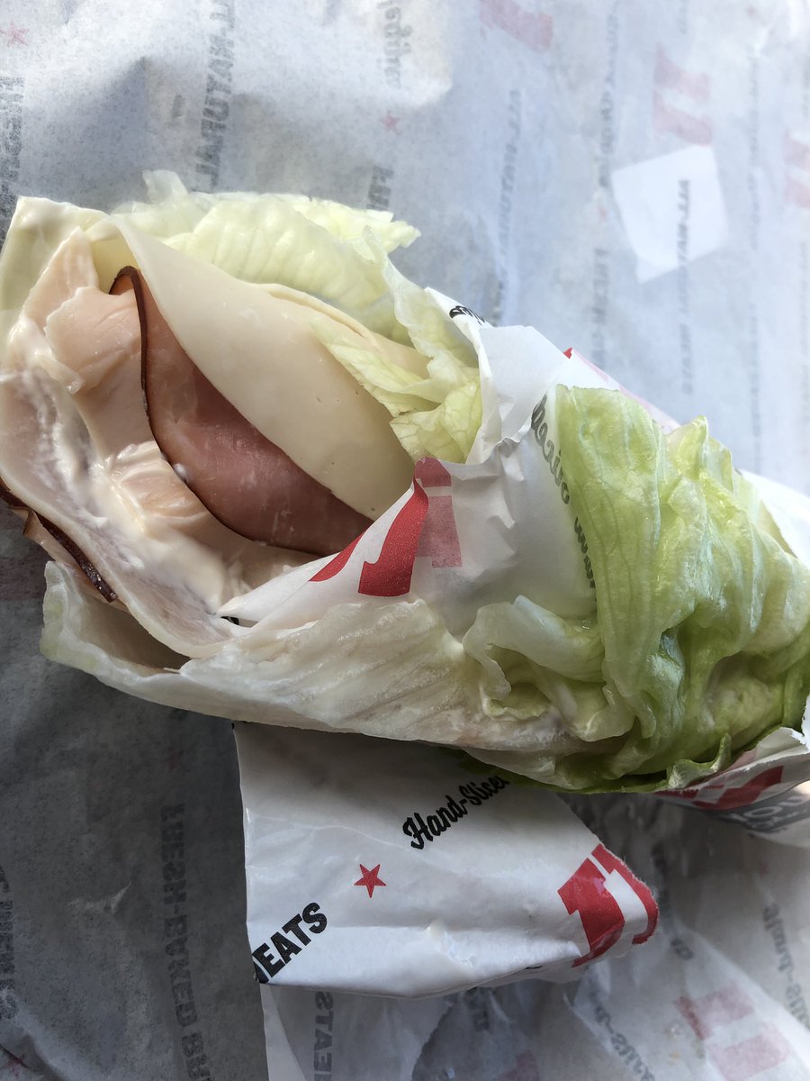 BigmilRacing's tweet photo. Damn you @jimmyjohns !  I love your unwiches but they can rarely wrap them correctly, without getting the wrapping IN the wrap..... #sandwichfail https://t.co/HSaqYqeHKn