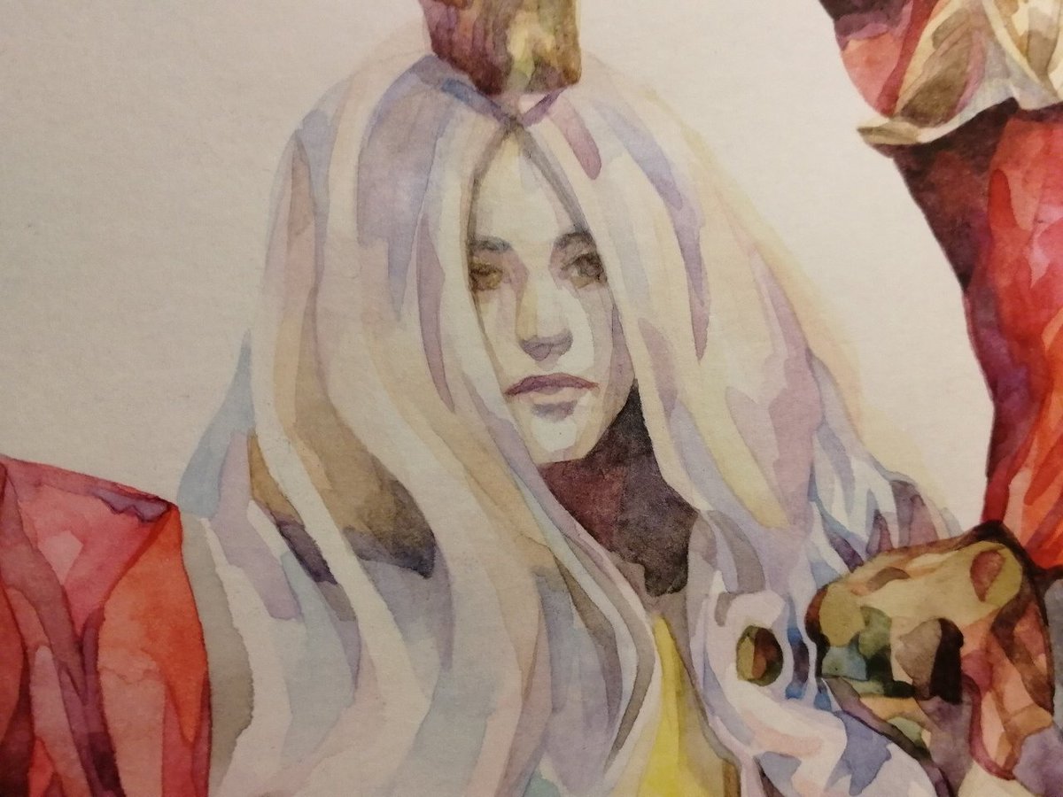 KatrinLucifer's tweet image. ого, снова я со своей акварелью в новом году
вспоминаю как это делать