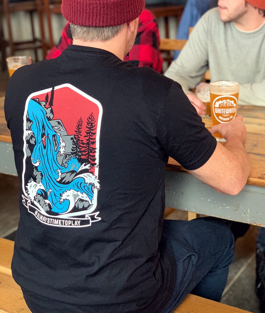 WhitewaterBrew's tweet photo. For us, #alwaystimetoplay is more than a motto; it’s a way of life. We hope our new limited-edition tee inspires you to embrace the outdoors and make time to play! https://t.co/9x3IOZumHs