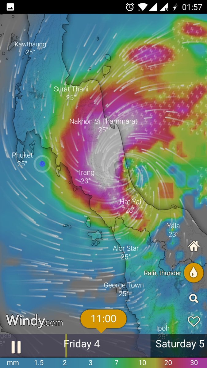 arjunsood12345's tweet photo. Hope me and my friends get out of Phi Phi before 11am. No sign of panic here,locals confirm that boats are not allowed to venture out into the sea. Stay safe everyone.
#Pabuk #thailand #windydotcom https://t.co/jvKlIgkEOZ