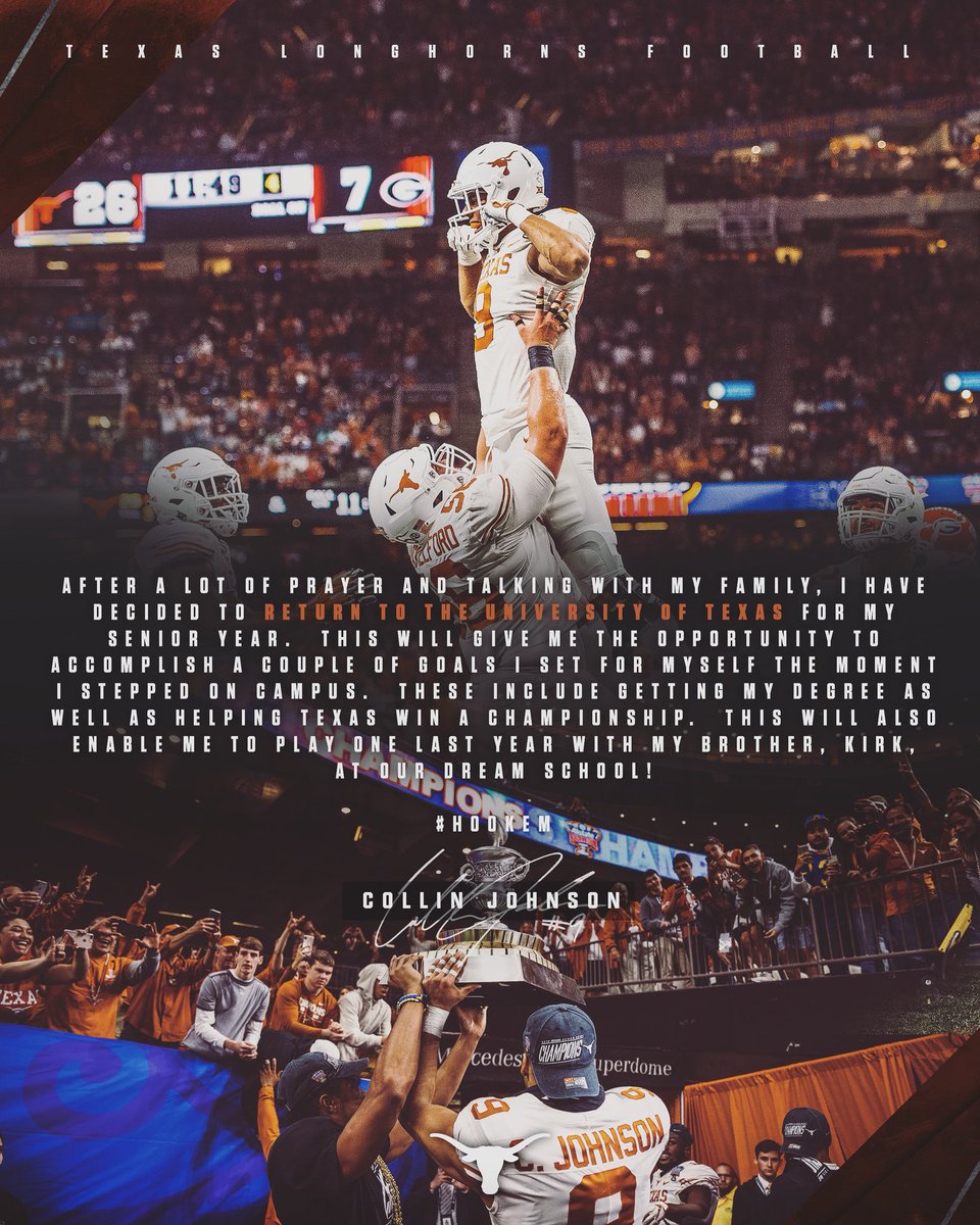 The best is yet to come! 🤘🏽#CallinJohnson #Hookem