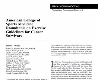 AcsmCancer's tweet photo. For our very first #tbt feature, we have to look no further than our very own @ACSMNews President, @fitaftercancer! In 2010, Dr. Schmitz &amp; colleagues published the seminal #ACSM Roundtable on Exercise Guidelines for Cancer
Survivors. Read it (again) here: https://t.co/vQwms4M0Da https://t.co/uJI5zYonBj