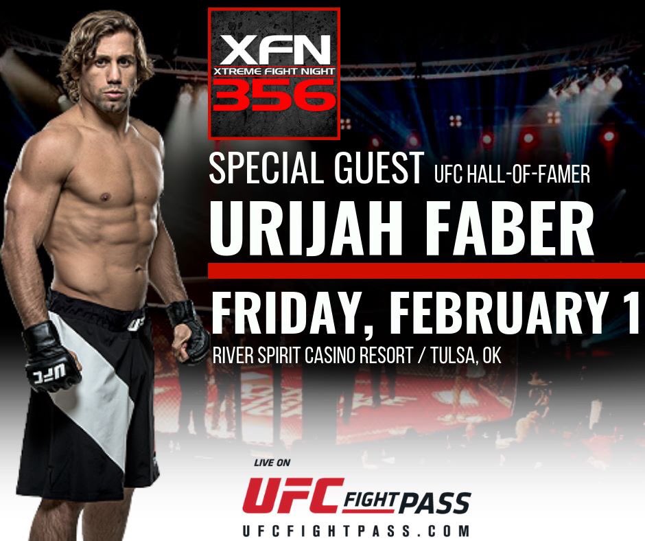 volkstyles's tweet photo. #JustIn @UrijahFaber will be providing special guest color commentary for #XFN356 on Friday, February 1, 2019. The event streams LIVE on #UFCFIGHTPASS. https://t.co/CiPdYSMs3T