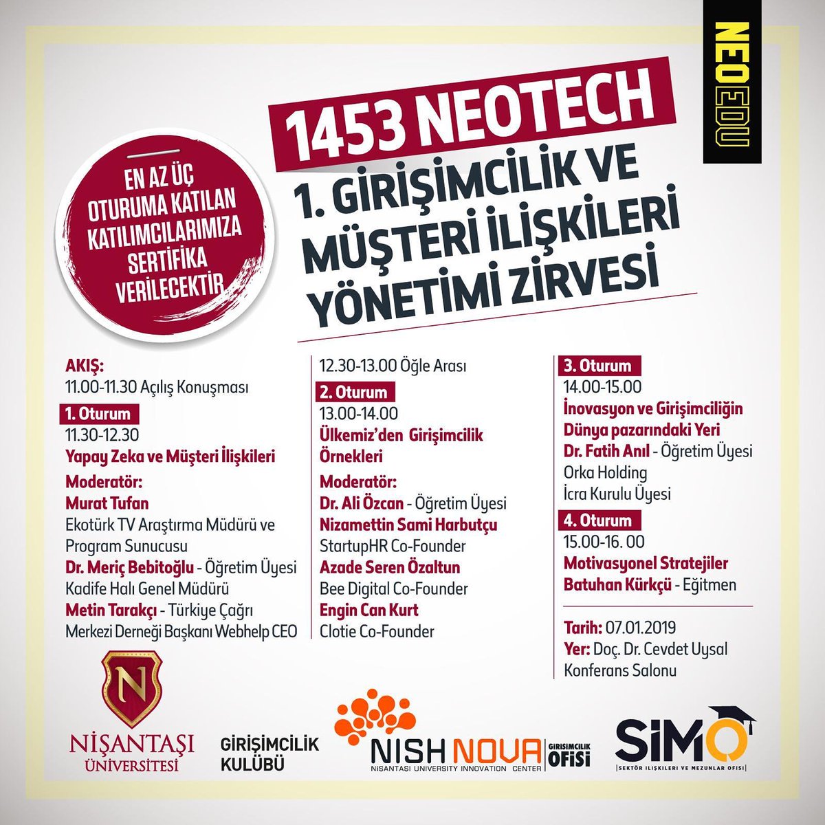ntugirisimcilik's tweet photo. Girişimcilik Kulübü olarak düzenlediğimiz “1. Girişimcilik ve Müşteri İlişkileri Yönetimi Zirvesi” etkinliğimize hepiniz davetlisiniz! #girisimbizim https://t.co/5fkzQazWOs