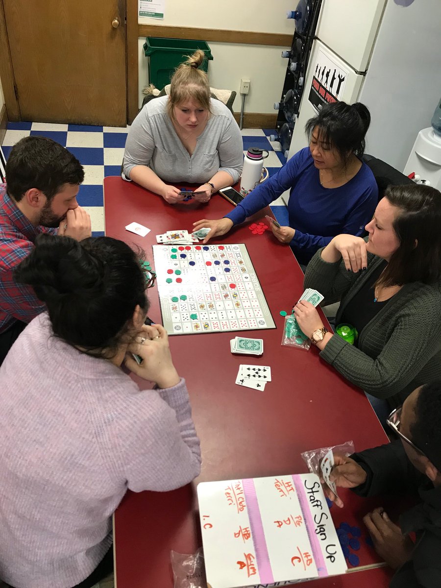 JOHNSONASAP's tweet photo. Staff bonding ! #sequence ⁦@NatickASAP⁩ #learningnewgames https://t.co/TKU6fVfqbx
