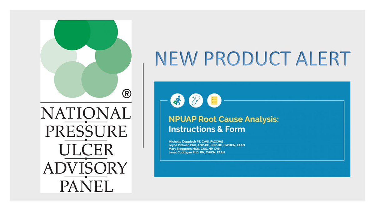 TheNPIAP's tweet photo. NPUAP is incredibly proud to announce a new product for 2019, the Root Cause Analysis (RCA) Toolkit Package.
Read all about it here: https://t.co/ChLM7ew3Rb #NPUAP #NewProduct #RCAToolkit https://t.co/FdEq1UAQ6a