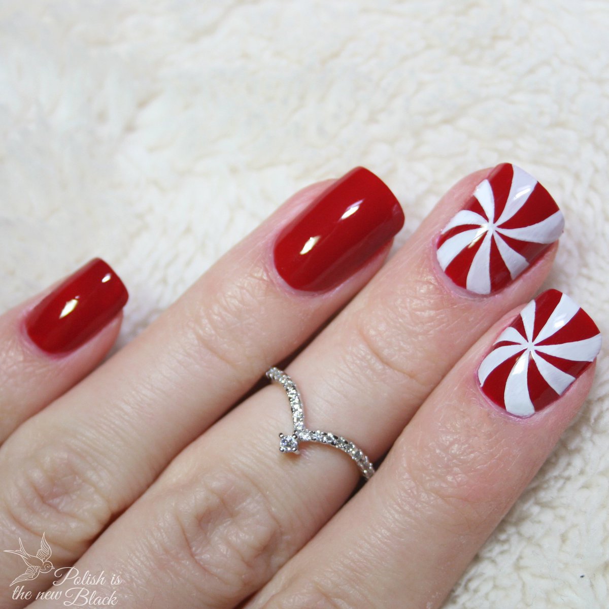 polishisthenb's tweet image. Candy Swirl Nails 
bit.ly/2s8wigP #notd #nailart #nailblog #nailblogger #christmasnails