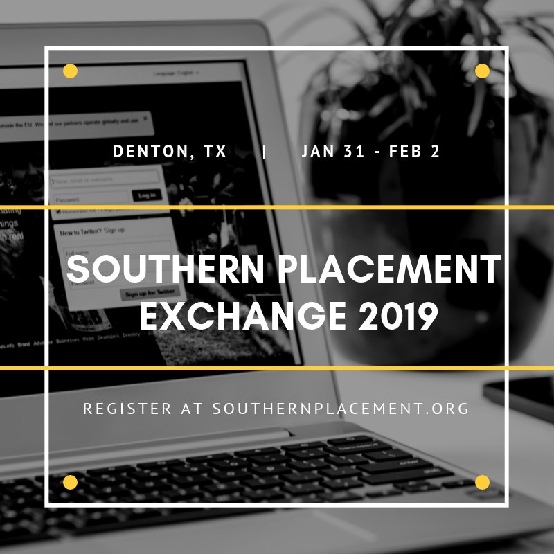 Less than a month until Southern Placement Exchange is here! Are you registered? #spe #spe2019 #denton