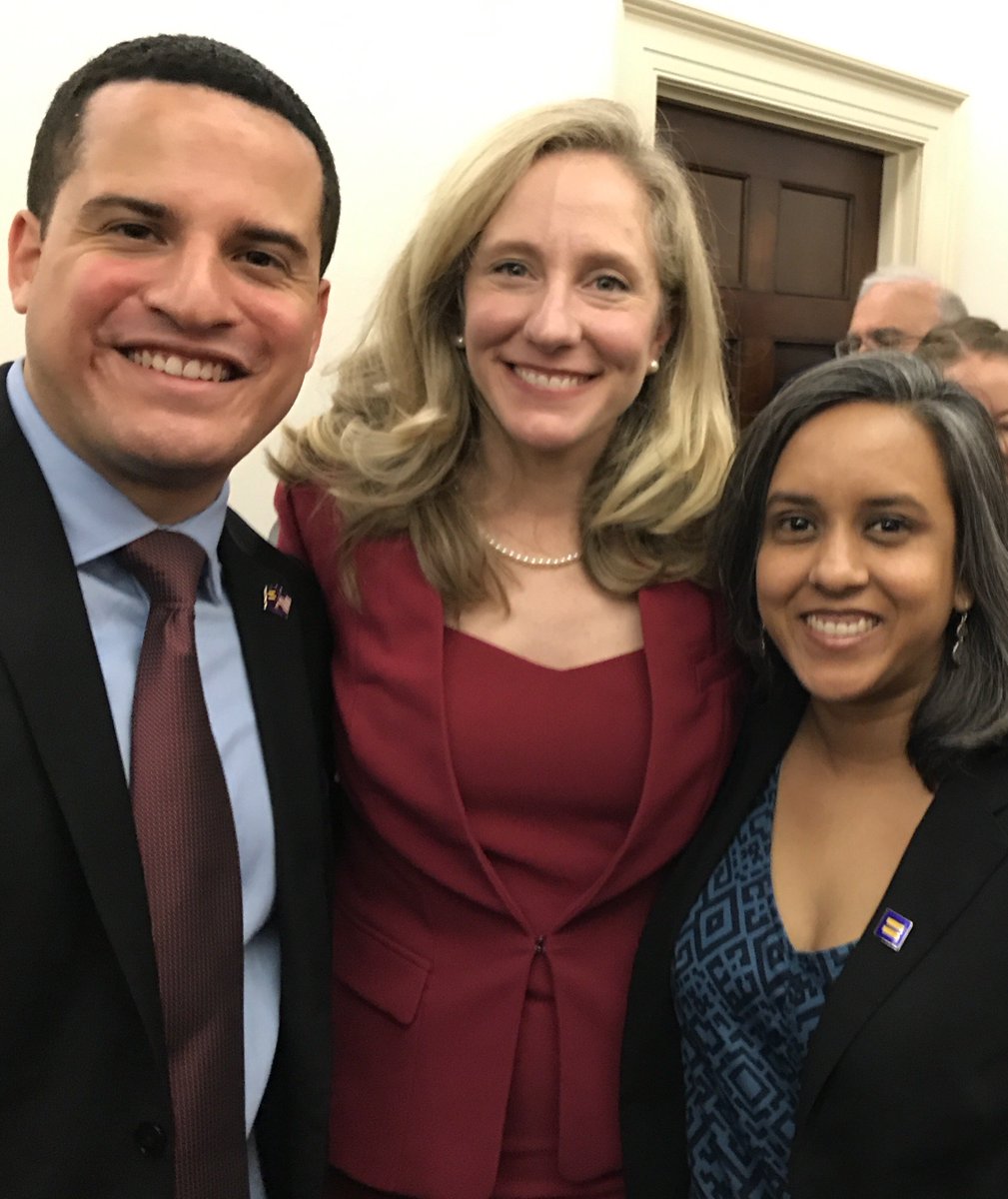 HRC joins Virginia's Rep. Abigail Spanberger as she is sworn into the 116th Congress.