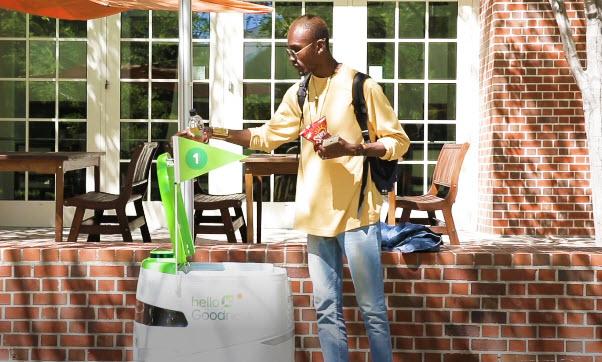 MediaPost's tweet photo. #PepsiCo testing #snackbots to sell,deliver #HelloGoodness better-for-you snacks, beverage brands on a California university campus. https://t.co/vwXss5nMK7 @KLmarketdaily https://t.co/NzY6F4Nc2N
